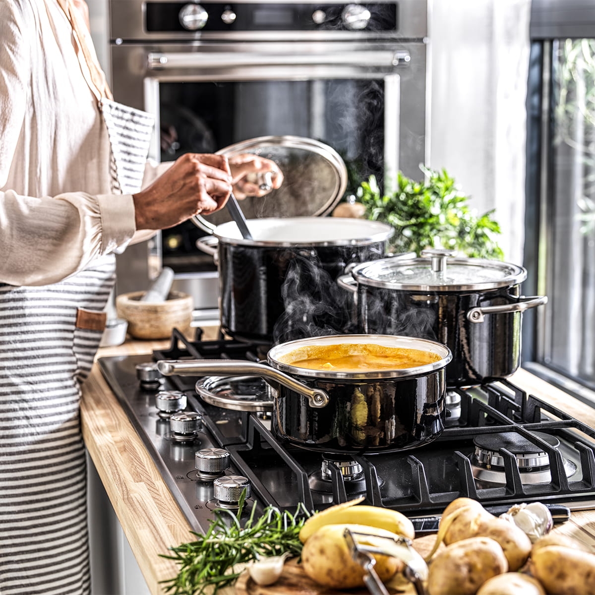 Garnki i rondle emaliowane czarne KitchenAid CC003288-001