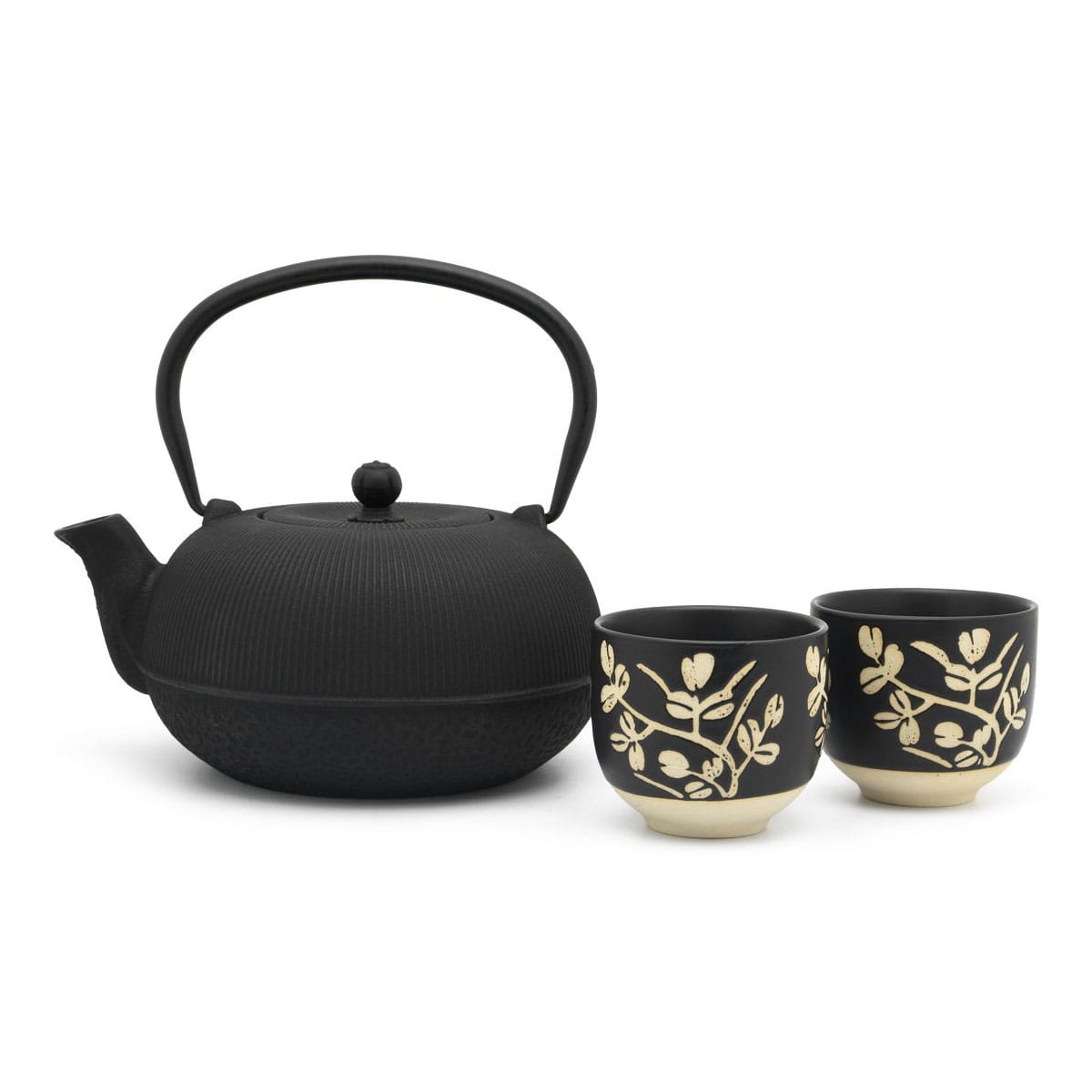 Dzbanek żeliwny do herbaty Sichuan z 2 czarkami / Bredemeijer 153013 w bakeshop.pl