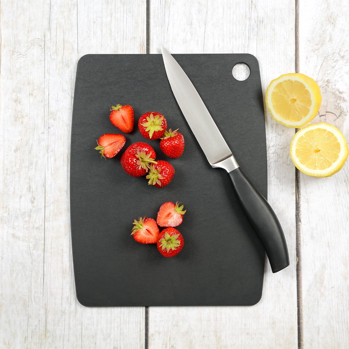 Deska do krojenia czarna z kompozytu papierowego 37 x 27,5 cm GOURMET KITCHEN Jade JD55-0004