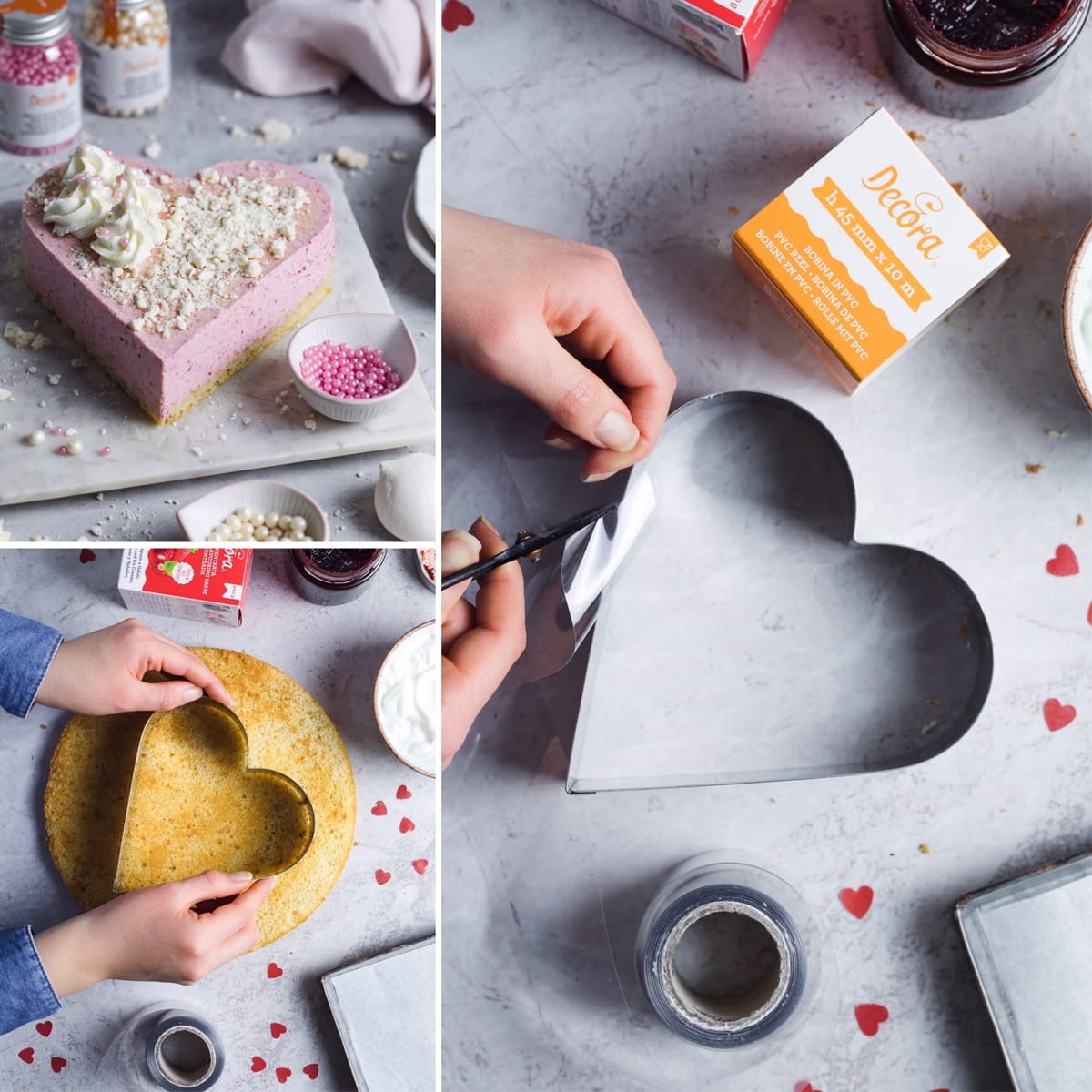 Decora rant spożywczy / folia PVC w rolce 6 cm x 10 m , do monoporcji