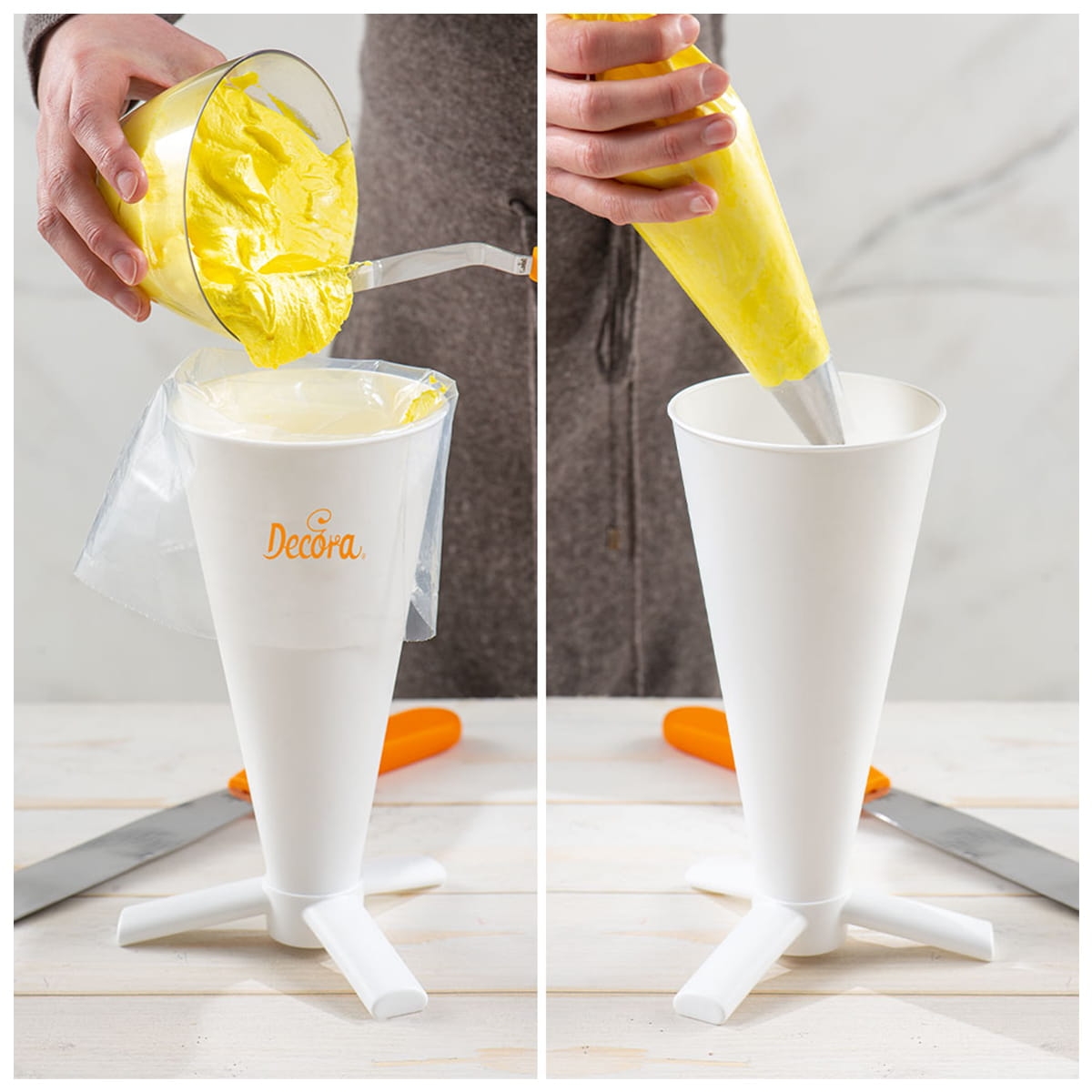 Stojak wspornik do rękawów cukierniczych Decora 9271045