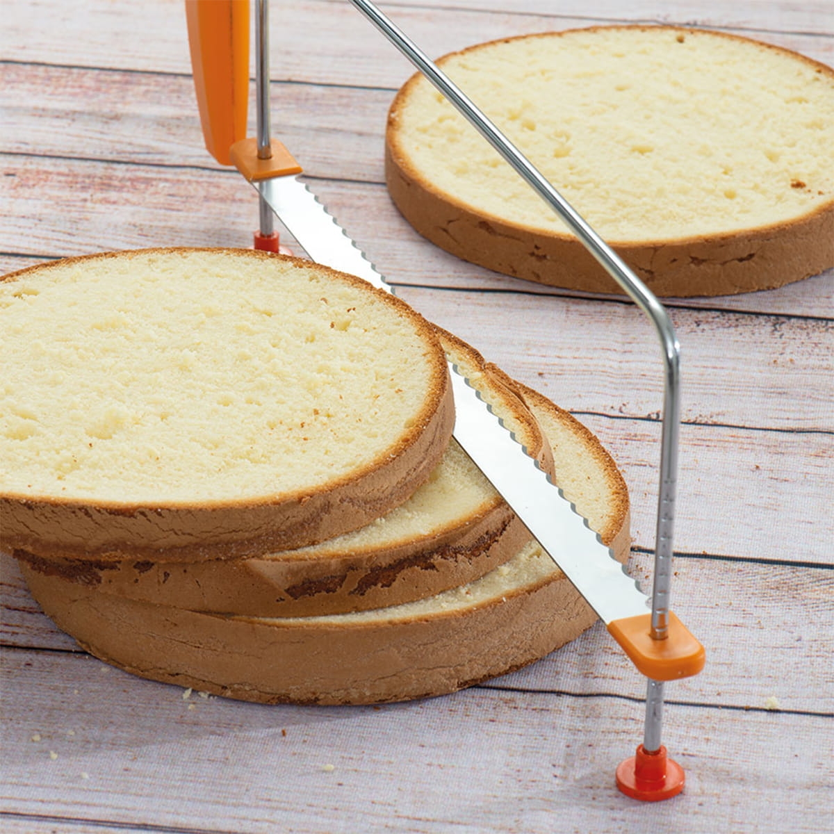 Profesjonalny nóż do krojenia biszkoptu na tort 33cm długości Decora 9260288
