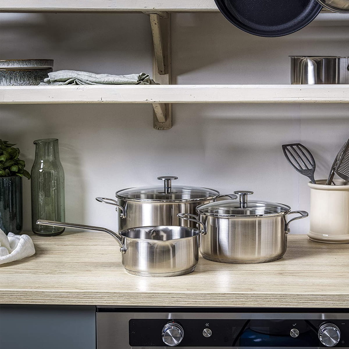 Komplet garnków ze stali nierdzewnej KitchenAid CC003630-001