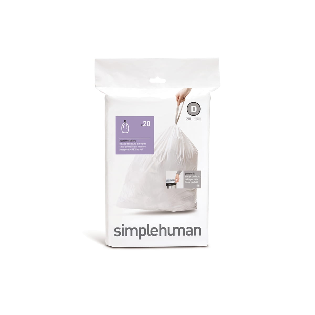 simplehuman worki na śmieci 20 litrów CW0163 w bakeshop.pl