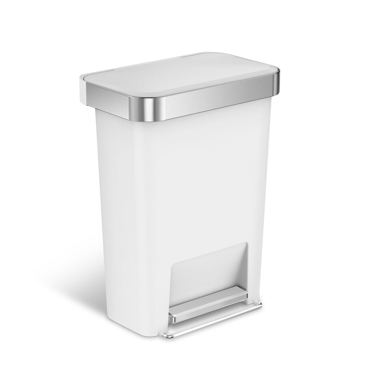 Kosz na śmieci 45 l pedałowy LINER POCKET - biały simplehuman 0838810018355