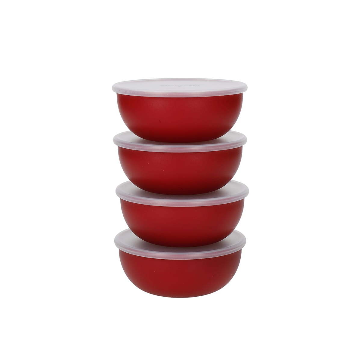 KitchenAid zestaw miseczek z pokrywkami 4 szt Empire Red KQG177BXERE