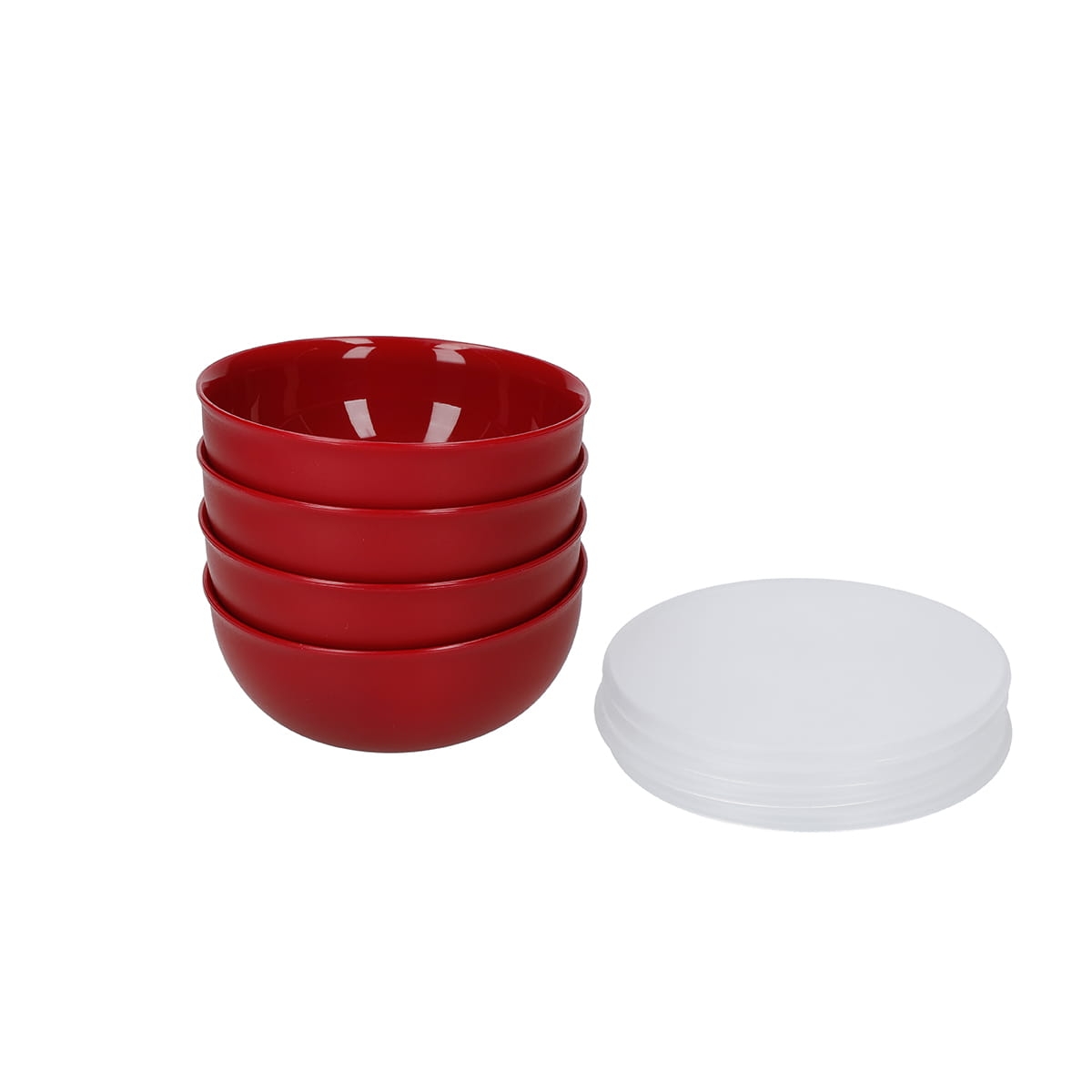 KitchenAid  miseczki z pokrywkami 4 szt Empire Red KQG177BXERE