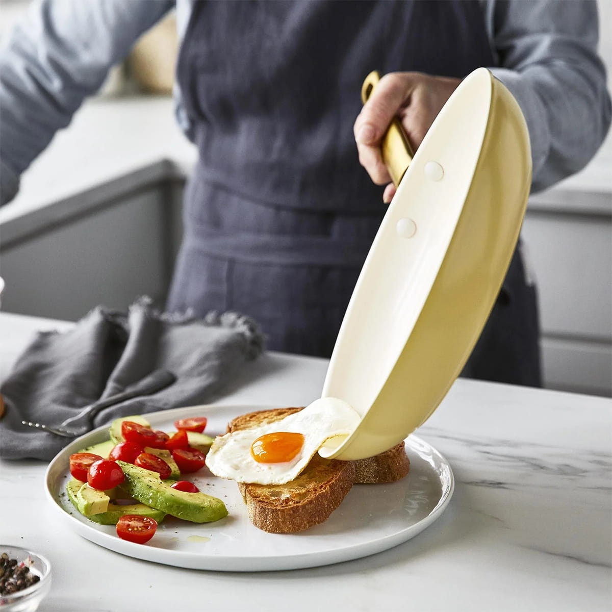 Zestaw patelni PADOVA 20 i 28cm Sunshine Yellow, żółte GREENPAN  CC006436-001 na bakeshop.pl