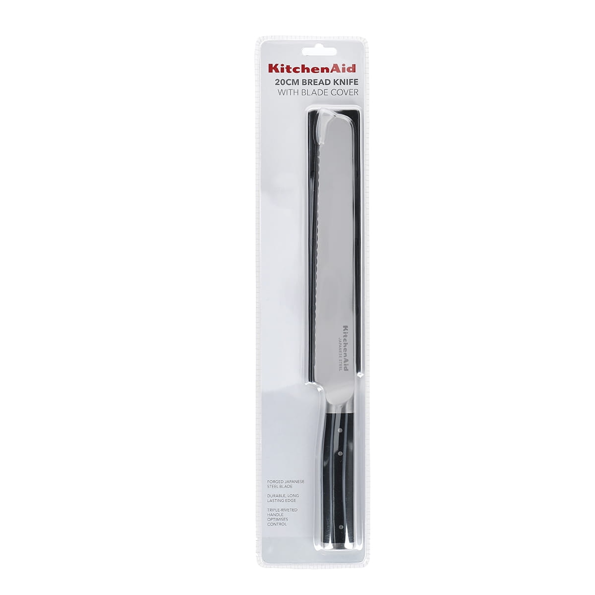 KitchenAid nóż do chleba 20 cm z osłonką w opakowaniu 5057982000592