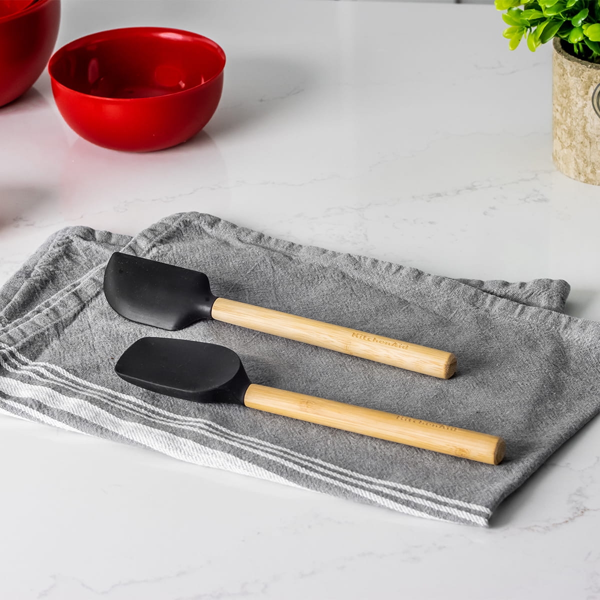 KitchenAid szpatułki silikonowe CLASSIC Bamboo KQG692OHOBE ean: 5057982079826