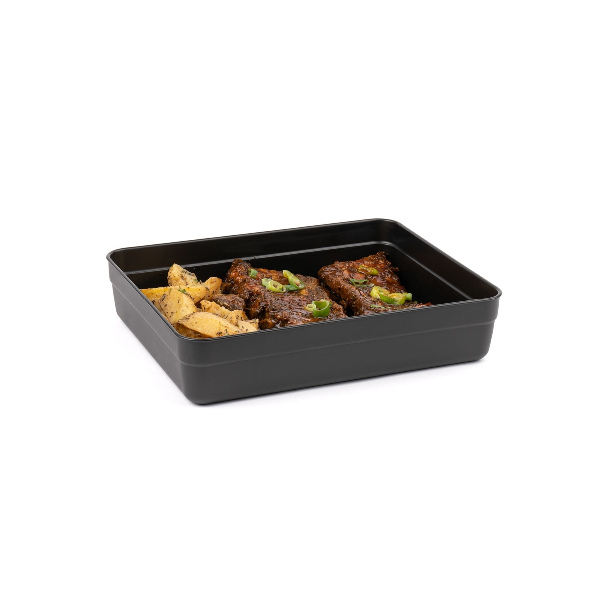 Duży, prostokątny pojemnik na żywność , do lodówki, do zamrażarki z pokrywką Amuse A-000409, ean 5410801409004