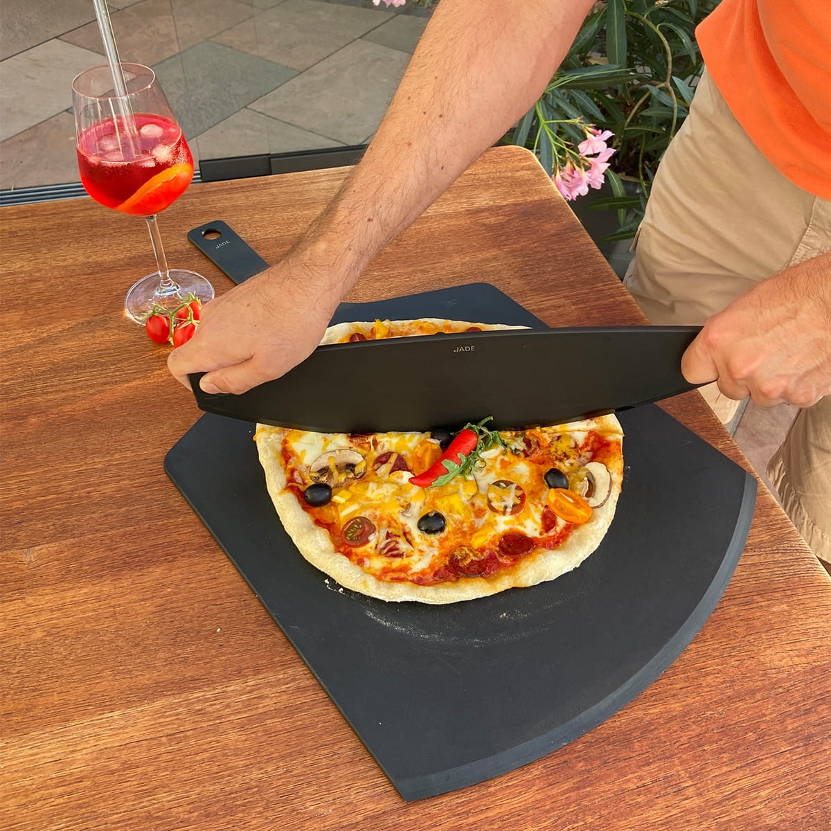 Nóż kolebkowy do krojenia pizzy JADE JD55-0071 ean: 4260499172756 w sklepie bakeshop.pl