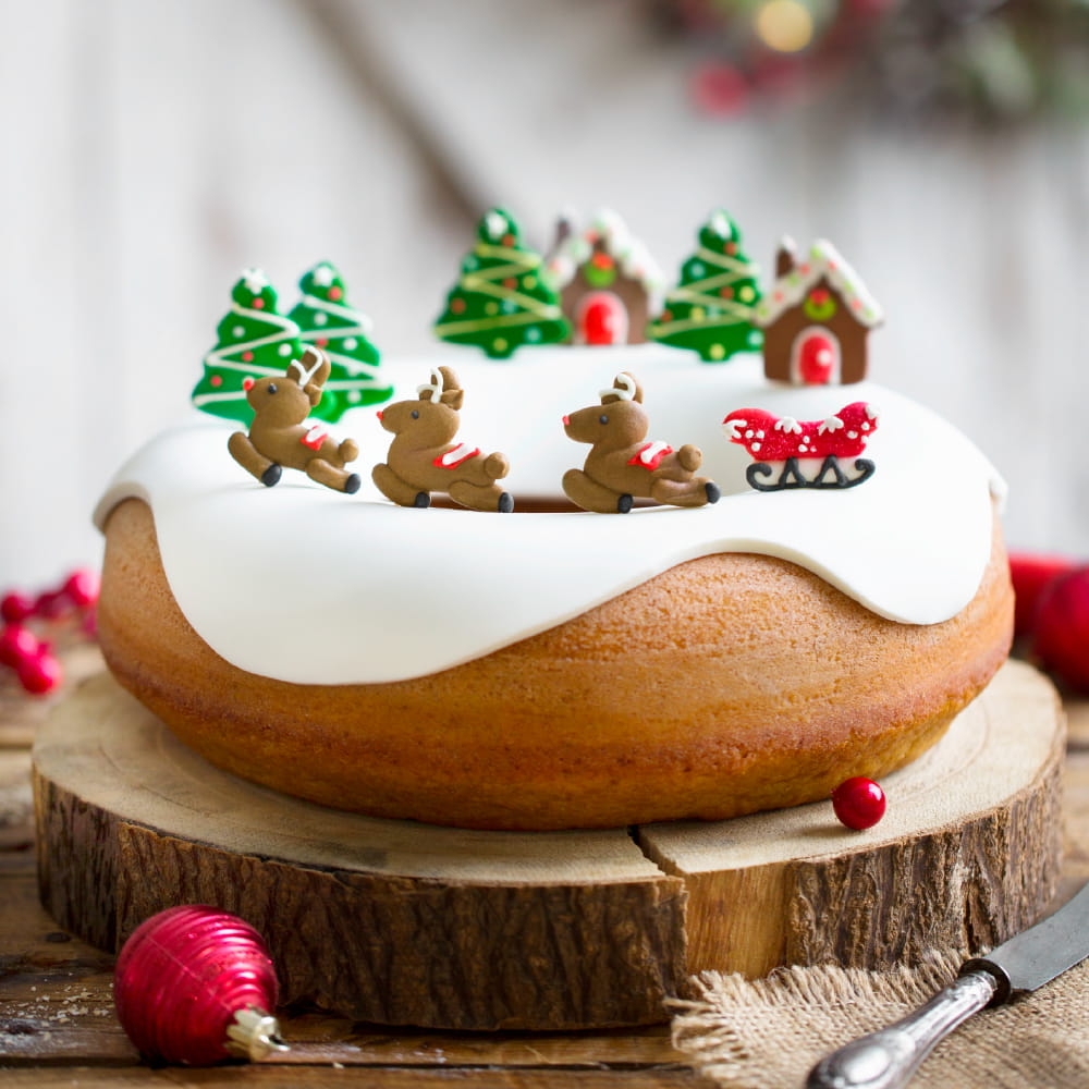 forma do babki z kominem, boże narodzenie, duży Donut 24 cm Decora 0075026