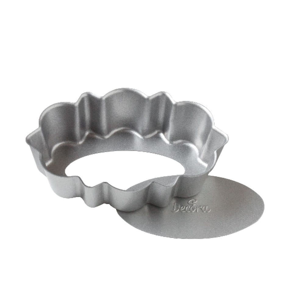 Forma do tartaletek ,monoporcji z wyjmowanym dnem 11.5 x 7.5 cm Decora 0075054