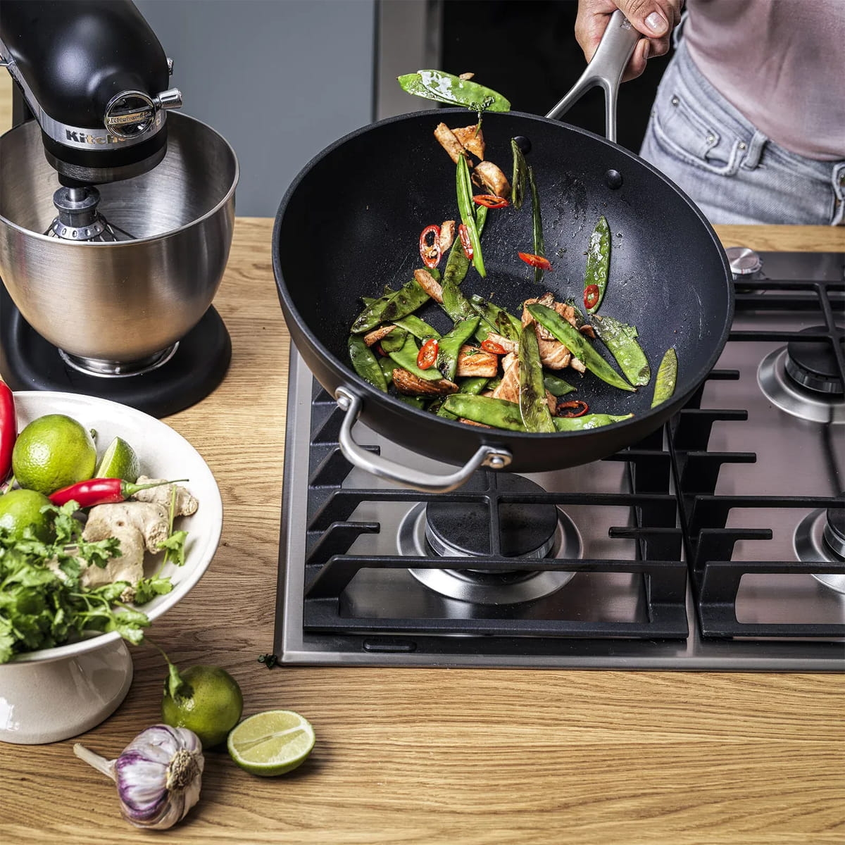 Wok z kutego aluminium CC005696-001 w bakeshop.pl