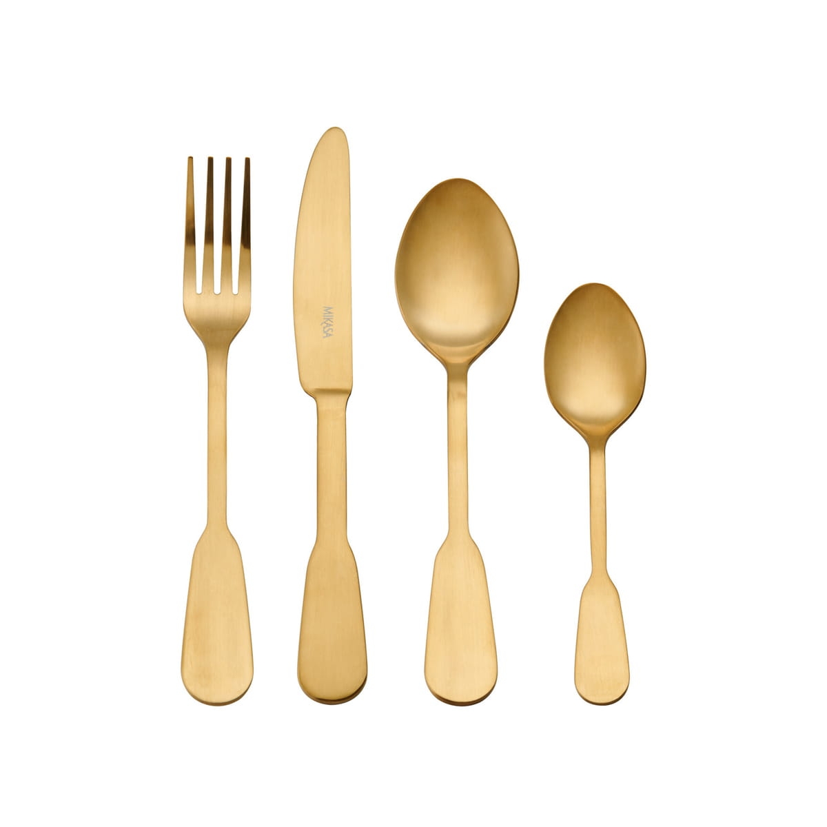 Komplet złotych sztućców SOHO GOLD 16-cz Mikasa MKCUTSOGLD16PMCK  w bakeshop.pl