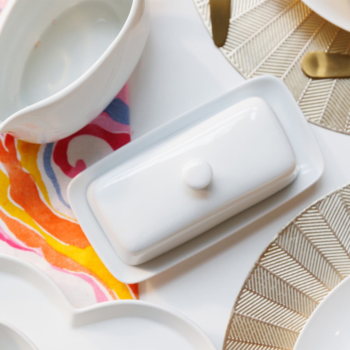 Elegancka maselnica z porcelany MKCHBUTTER  w bakeshop.pl
