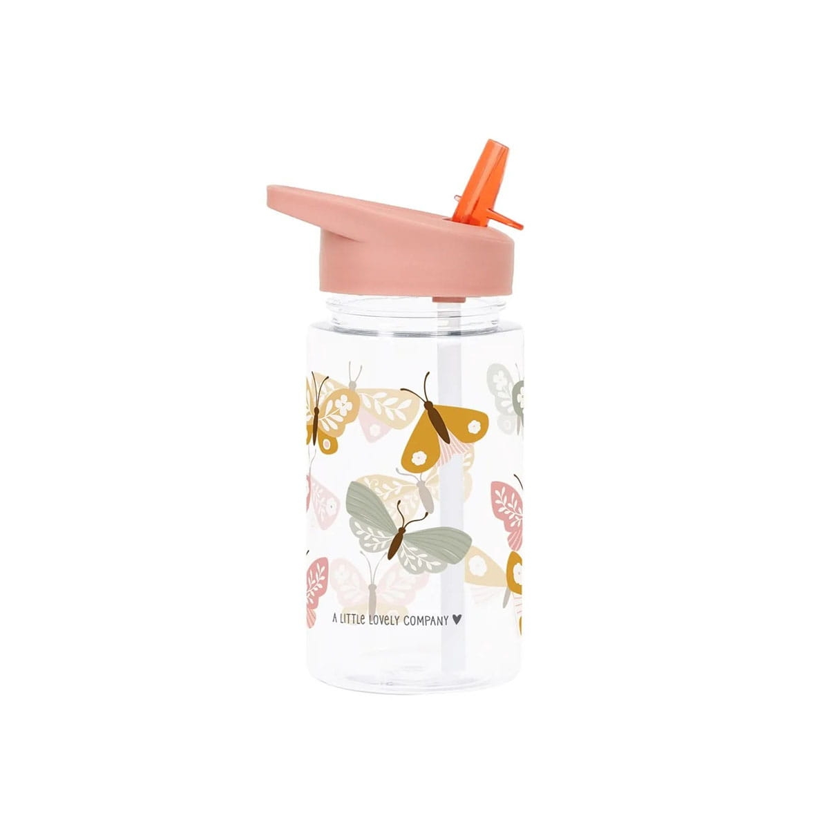 Butelka dla dzieci na wodę z ustnikiem BUTTERFLIES 450 ml  w bakeshop.pl