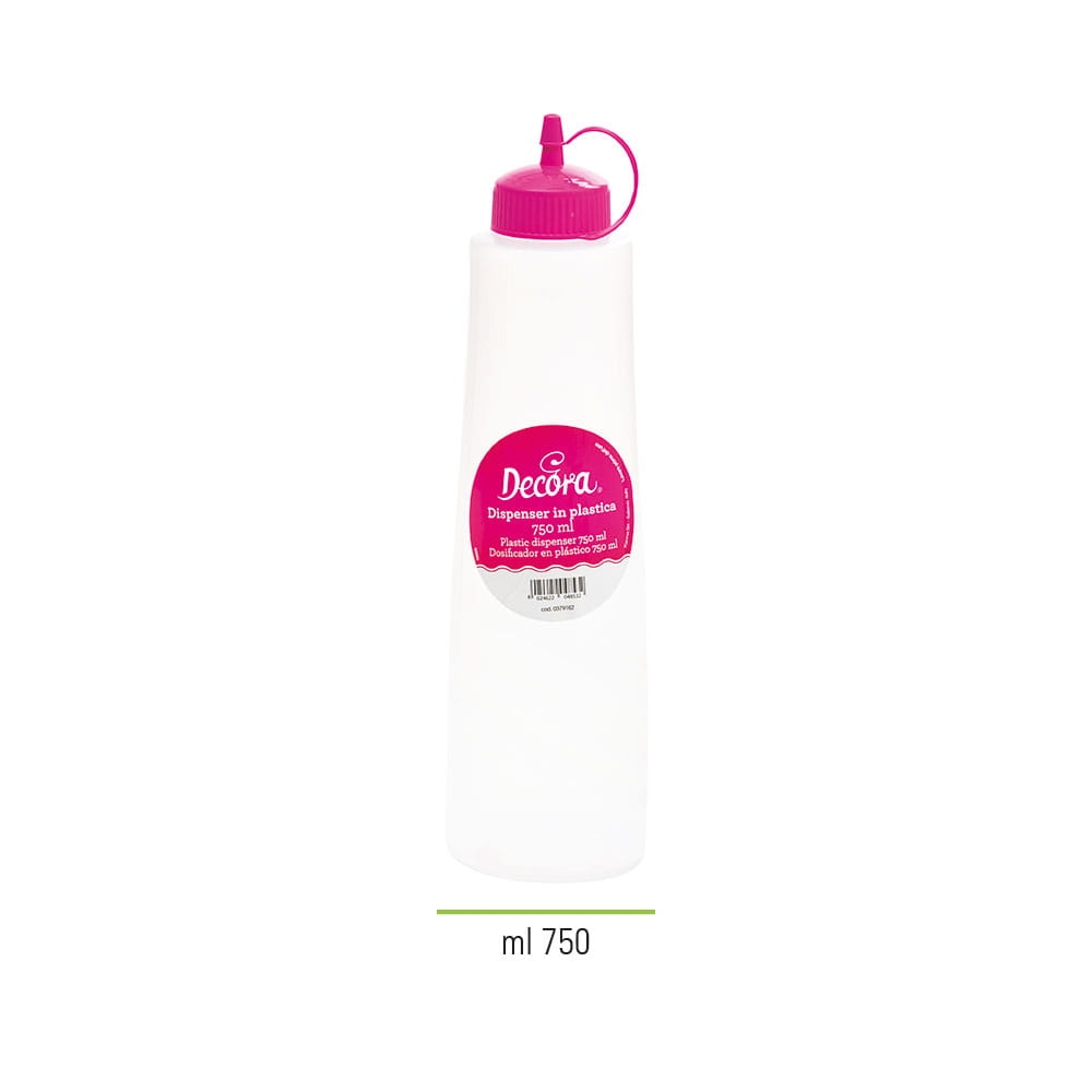 Decora 0379162 butelka do sosów i polew z zatyczką 750 ml - w sklepie bakeshop.pl
