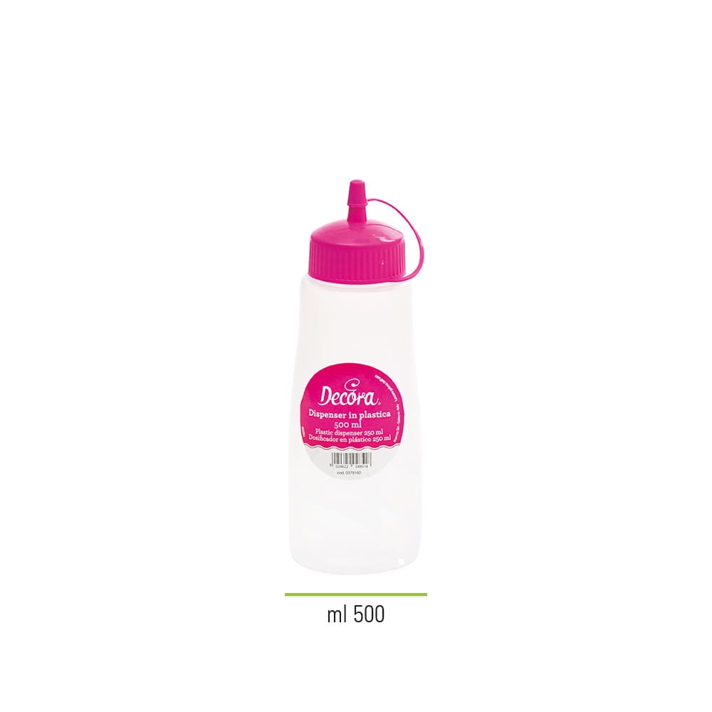 Decora 0379161 butelka do sosów i polew z zatyczką 500 ml - w sklepie bakeshop.pl