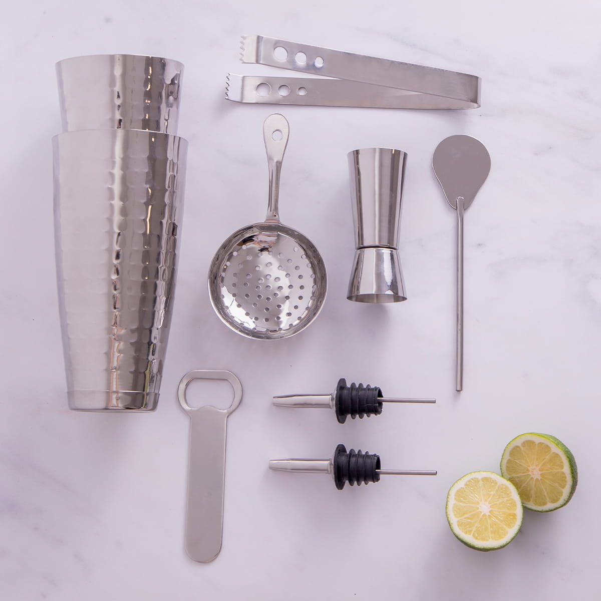 zestaw barmański ze stali nierdzewnej - BarCraft BCBARSET8PC