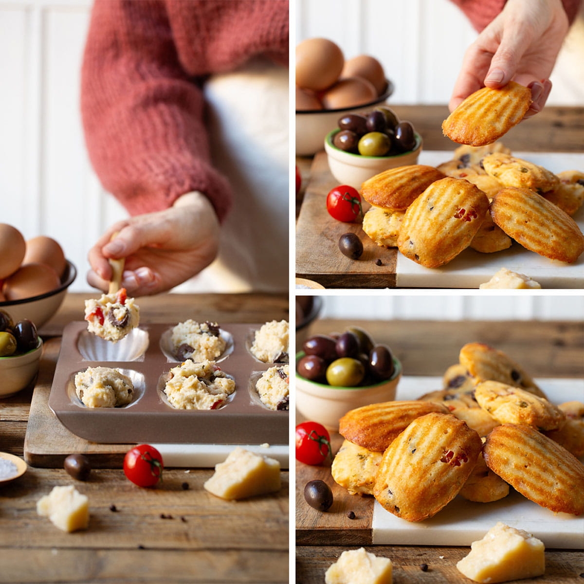 Decora forma do magdalenek złota Gold Line 12 sztuk