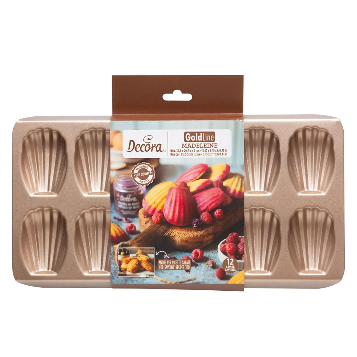 Decora forma do magdalenek złota Gold Line 12 sztuk 0070112