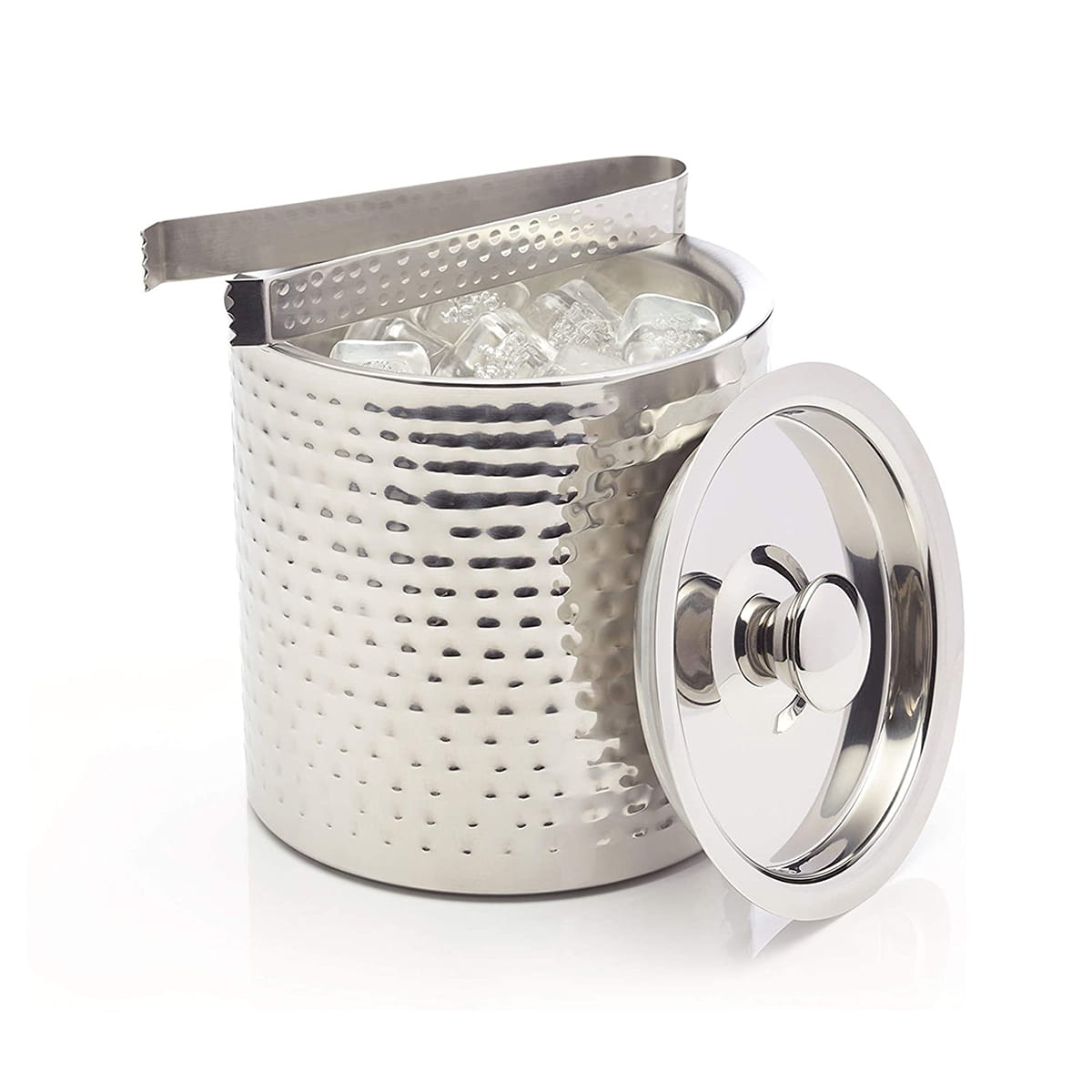 Wiaderko na lód z pokrywką i szczypcami w bakeshop.pl