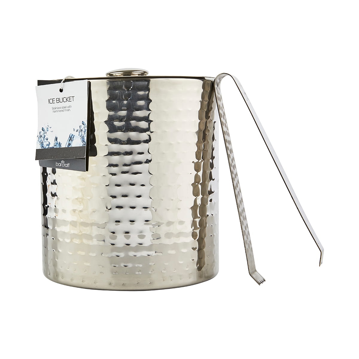 Kubełek na lód z pokrywką i szczypcami w bakeshop.pl