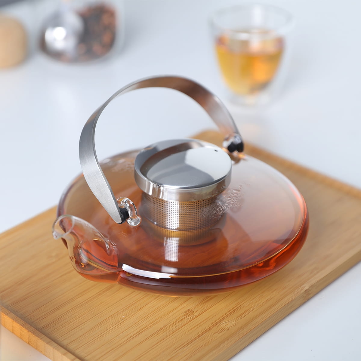 Szklany dzbanek z sitkiem do herbaty Infusion 0,58 L V70500 dostępny na bakeshop.pl