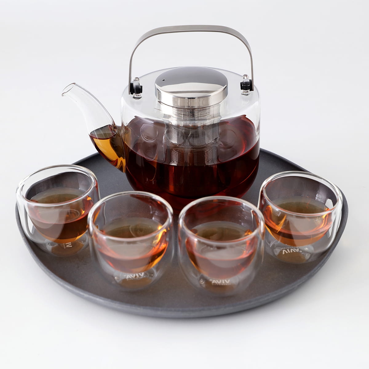 Viva szklany serwis do herbaty Bjorn 6 elementów V32801 dostępny na bakeshop.pl