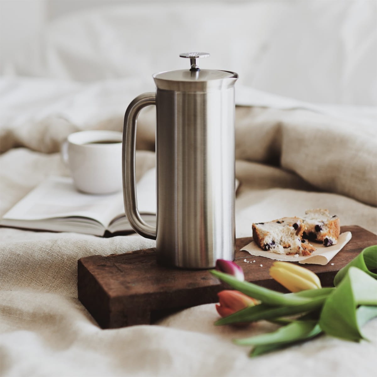Elegancki French Press P7 ze stali szczotkowanej 532 ml 1118C2 dostępny na bakeshop.pl