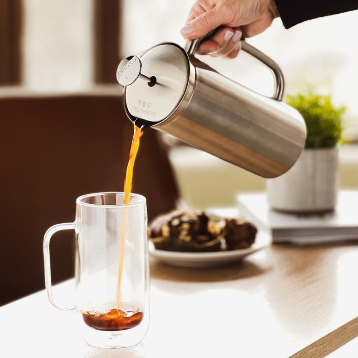 Espro French Press P7 podwójne ścianki ze stali szczotkowanej 532 ml 1118C2 dostępny na bakeshop.pl