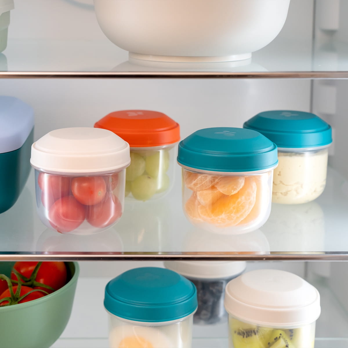 Słoiczki plastikowe na przekąski do szkoły Poppy - 3 sztuki / Amuse A-000452