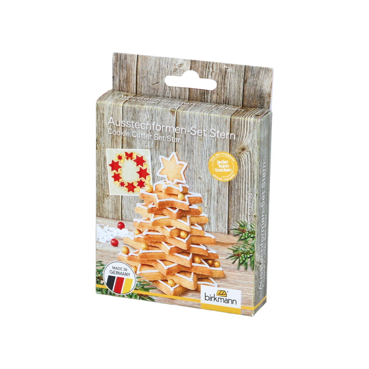 Foremki gwiazdki do przygotowania choinki z piernika 199569 dostępne na bakeshop.pl