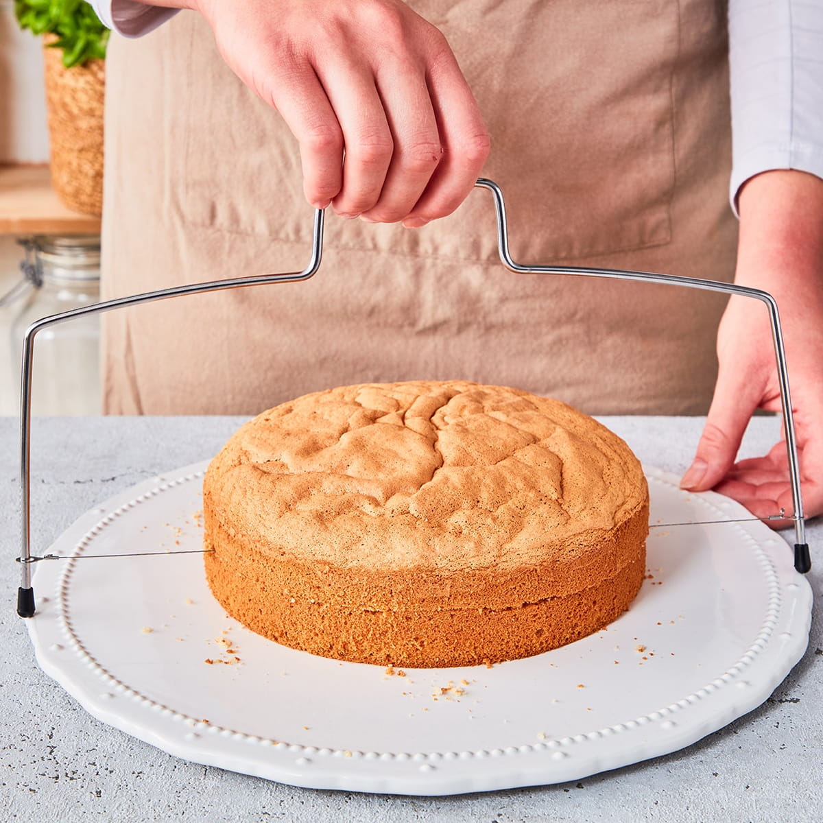 Nóż do cięcia biszkoptu ze stali nierdzewnej 424005 dostępne na bakeshop.pl