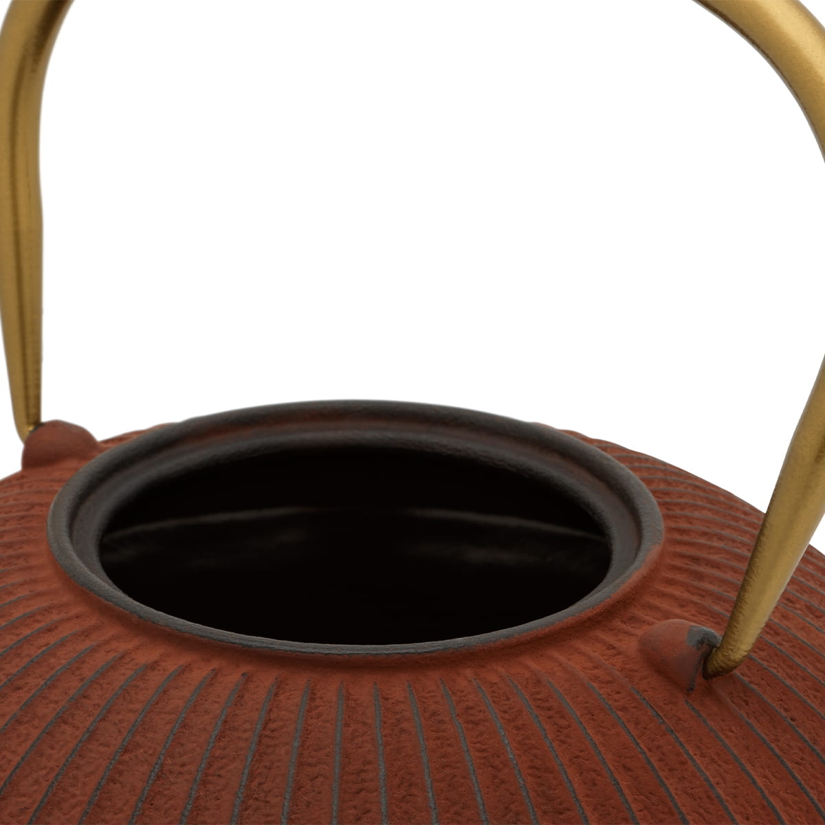 Żeliwny dzbanek w kolorze czerwonym do zaparzania herbaty  z wyjmowanym sitkiem 153030 sprawdź na bakeshop.pl