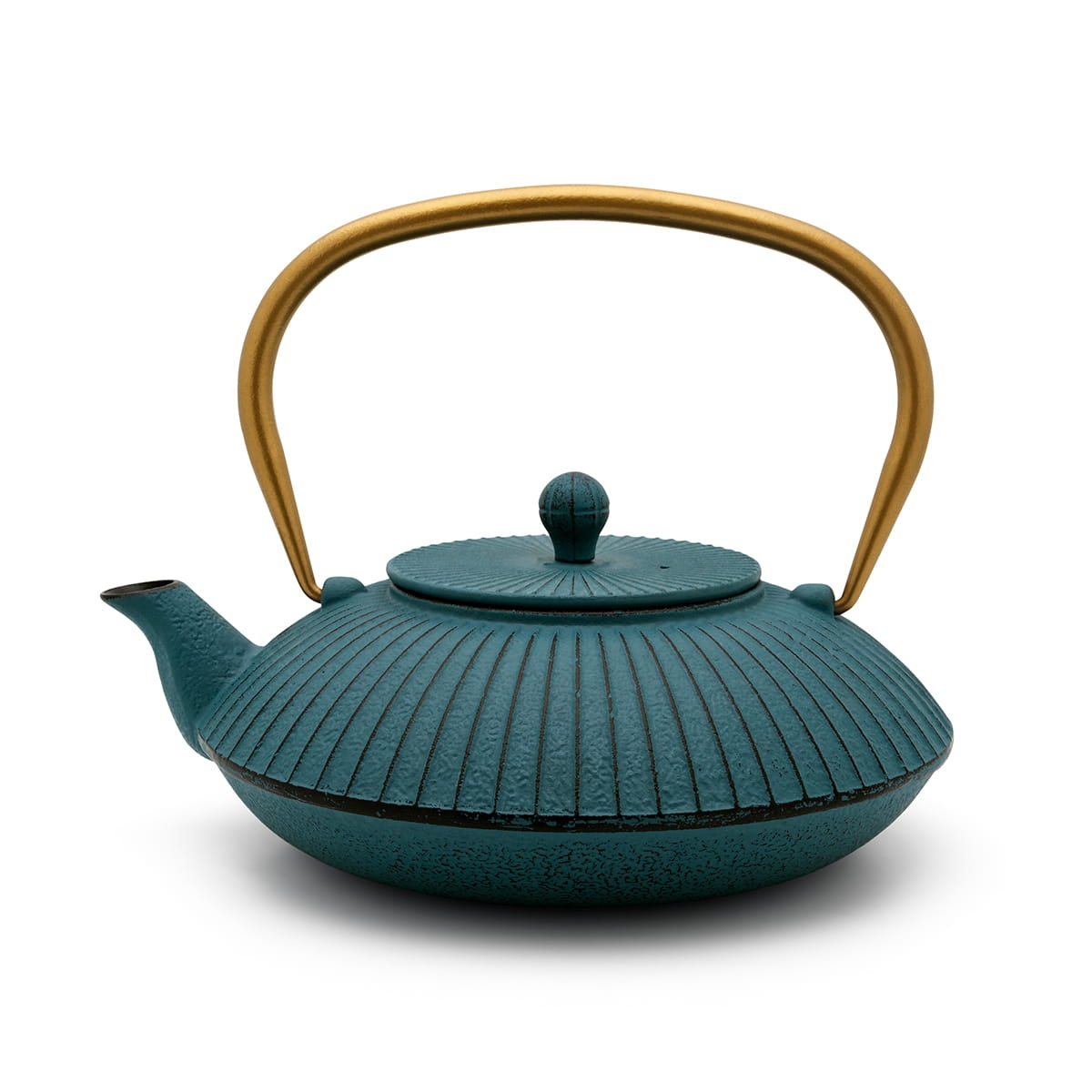 Żeliwny czajnik w kolorze niebieskim do herbaty liściastej 153031 dostępny na bakeshop.pl