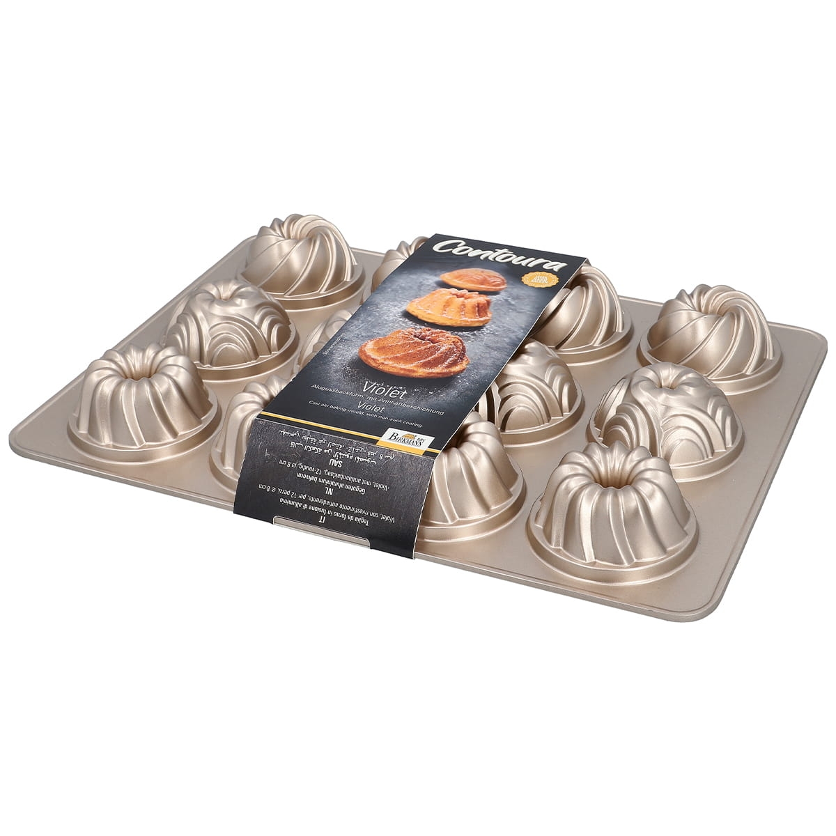 Forma aluminiowa ze złotą powłoką nos-stick 887077 sprawdź na bakeshop.pl