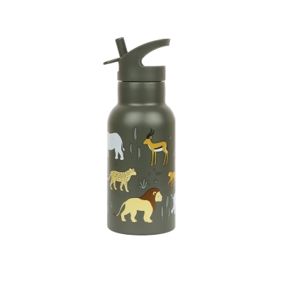 Butelka ze słomką dla dzieci termiczna SAVANNA 0,35 L