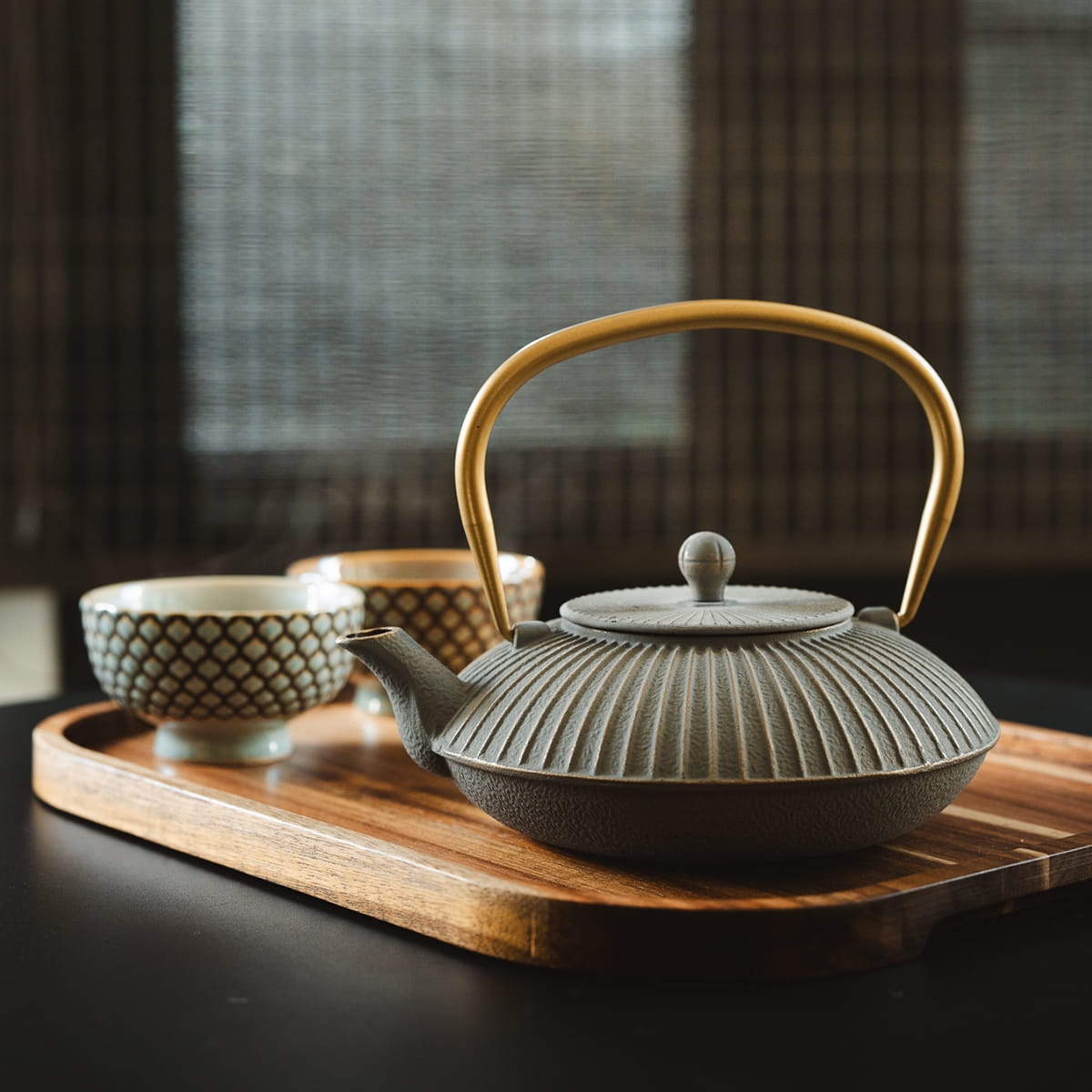 Zestaw do herbaty z porcelanowymi filiżankami 147092 bakeshop.pl
