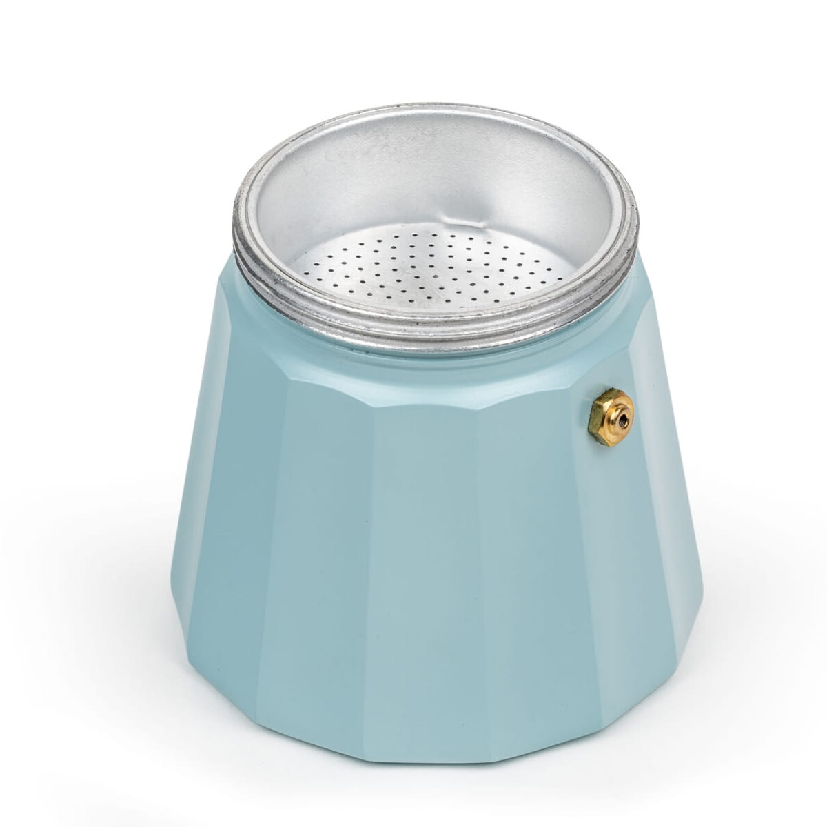 Niebieska kawiarka na 6 filiżanek włoskiego espresso LV114001 teraz na bakeshop.pl