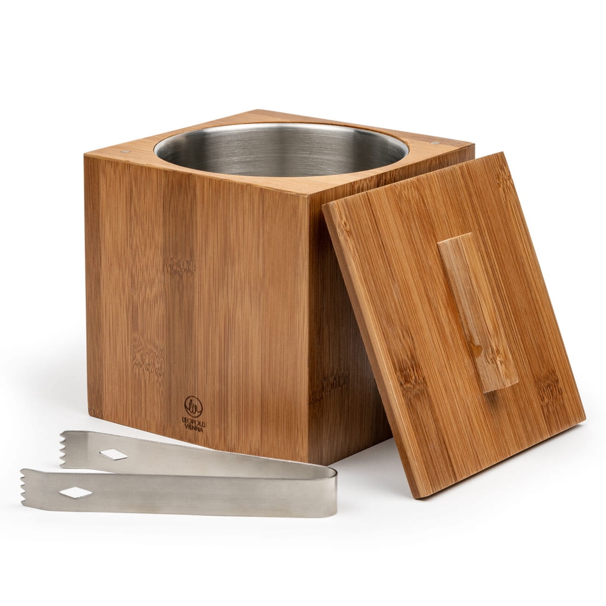 Bambusowy kubełek na lód ze szczypcami LV248000 już na bakeshop.pl