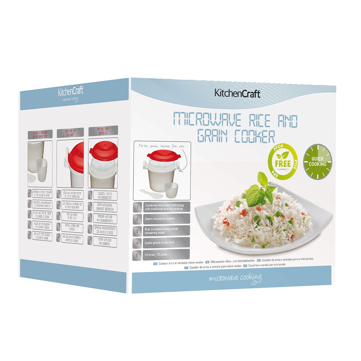 Naczynie do gotowania ryżu i kaszy w mikrofalówce / KitchenCraft