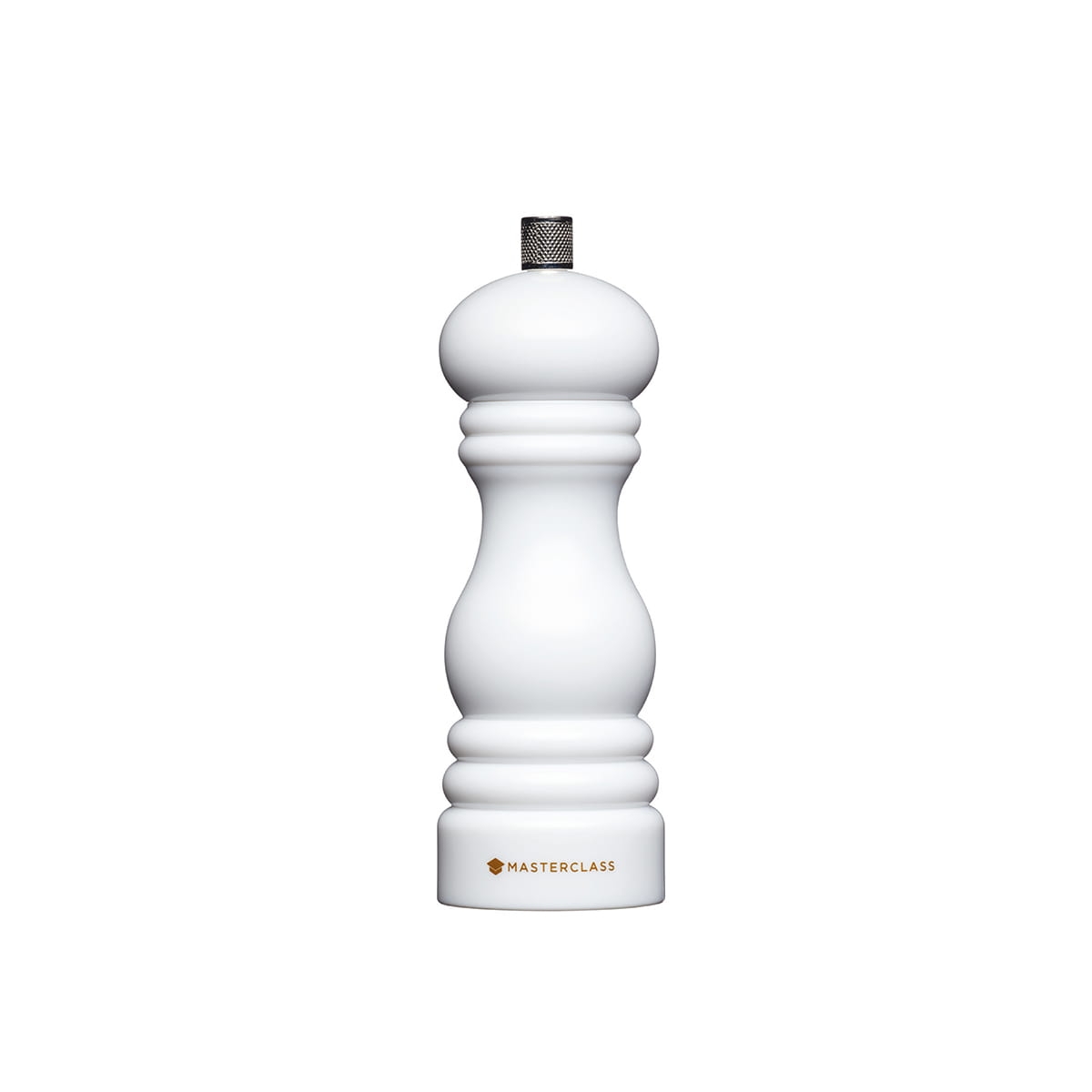 Młynek ręczny do soli lub pieprzu 17 cm - White , Biały / MasterClass