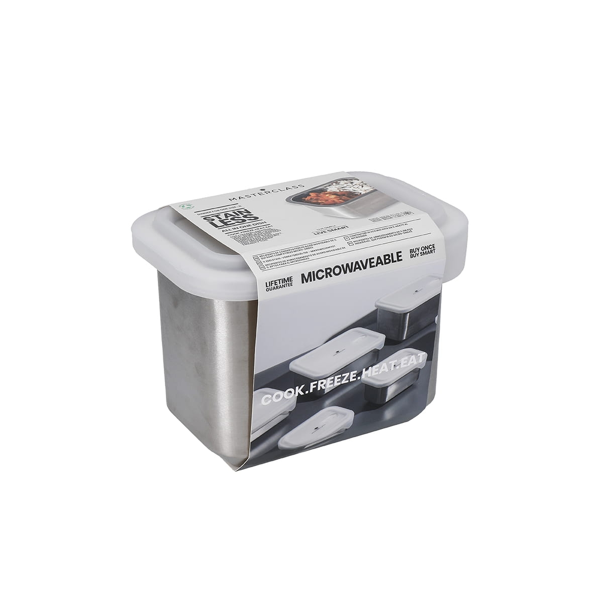 Szczelny pojemnik kuchenny i lunchbox ze stali nierdzewnej z pokrywką do gotowania, zamrażania, odgrzewania i zanierania na wynos