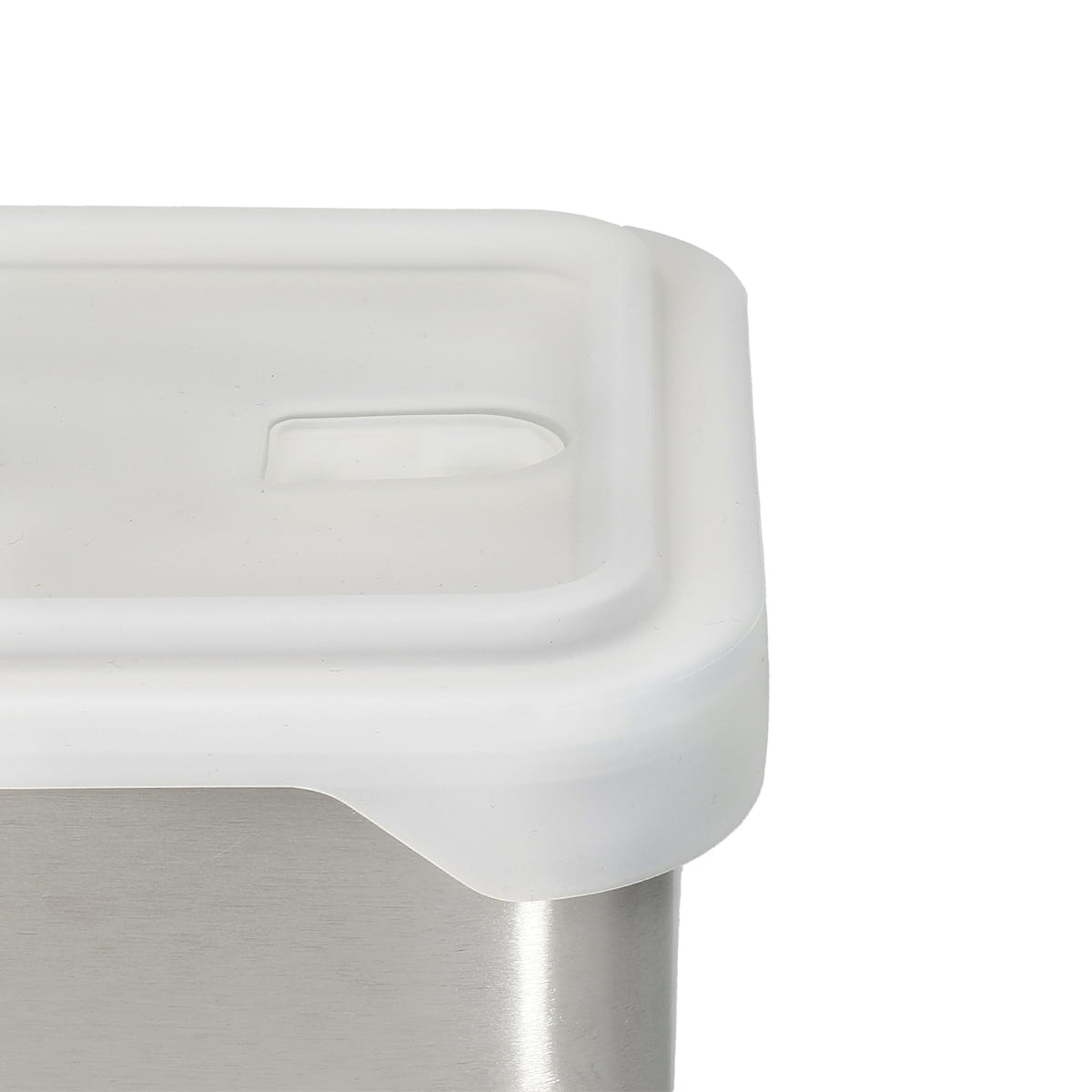 Szczelny pojemnik kuchenny ze stali nierdzewnej z pokrywką