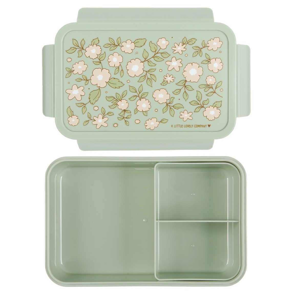 lunchbox/pudełko śniadaniowe Bloom Sage z motywem kwiatów