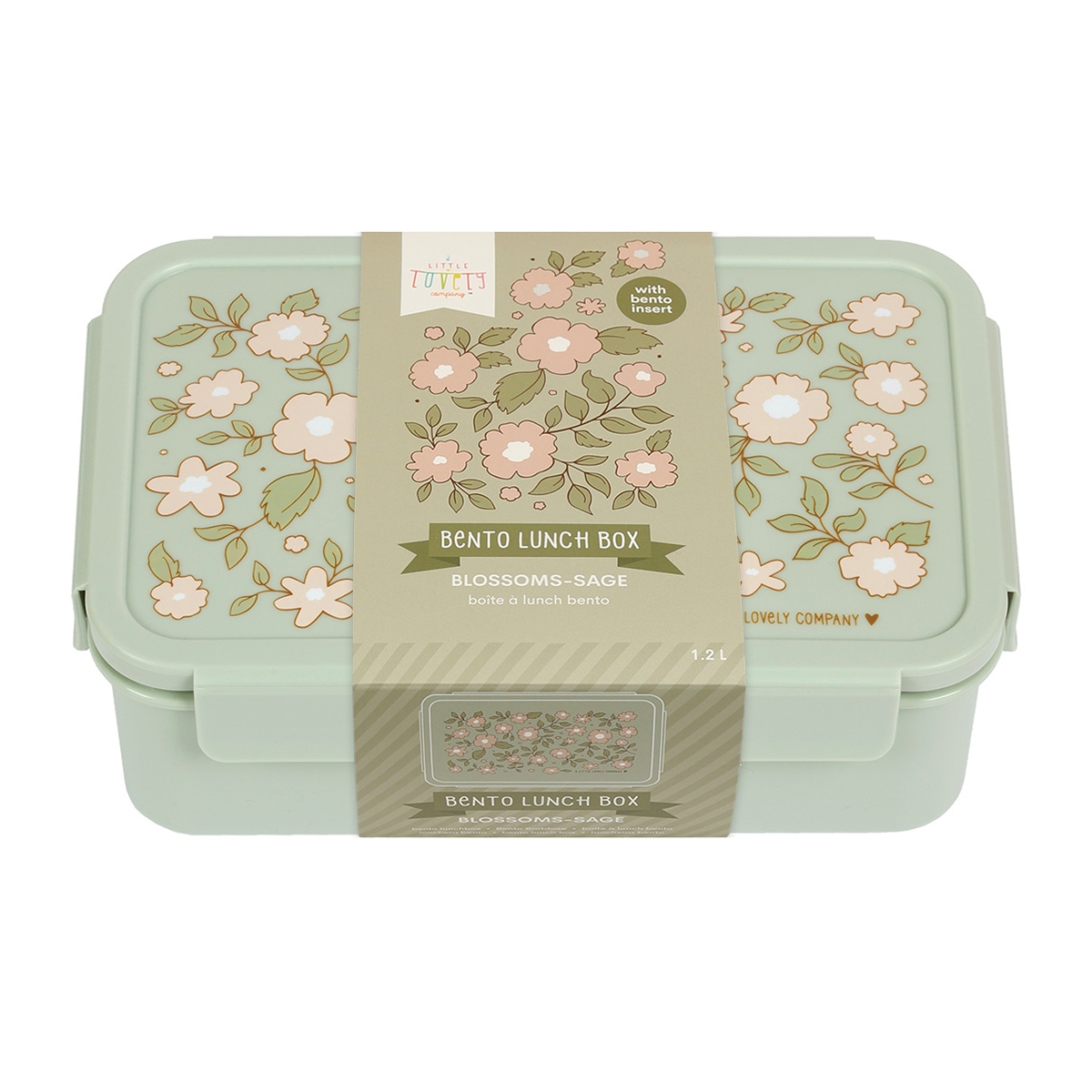 lunchbox A Little Lovely Company Blossom Sage