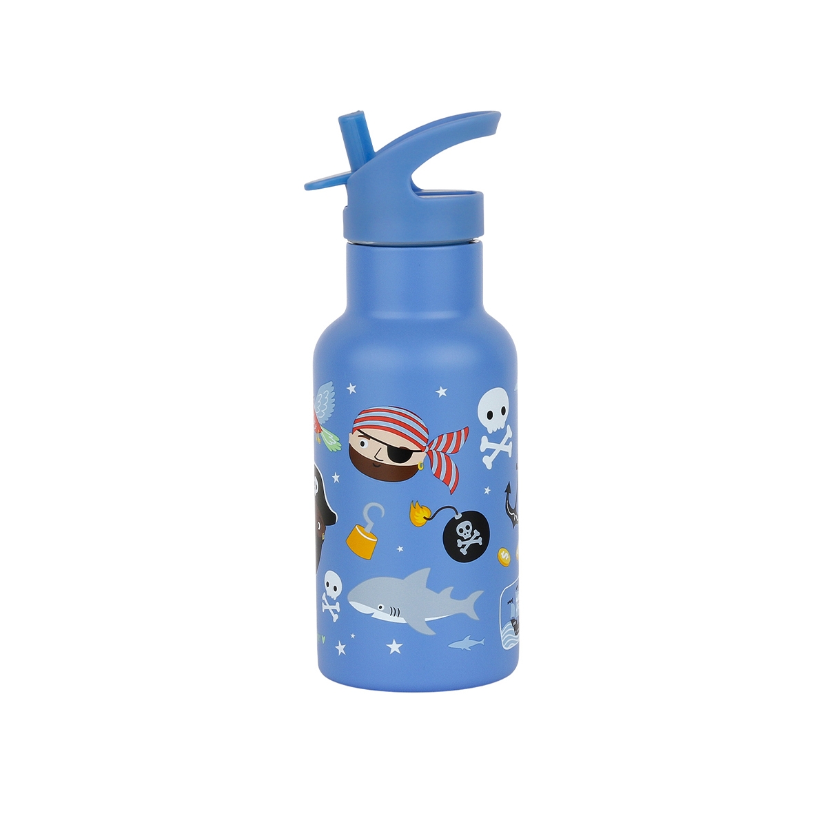 Butelka termiczna dla dzieci 350 ml niebieska z piratami